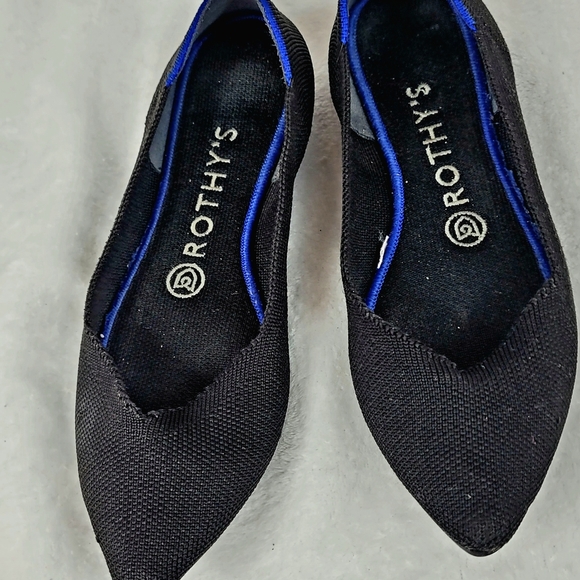 Rothy's Shoes - Rothy's Black and Blue Flats